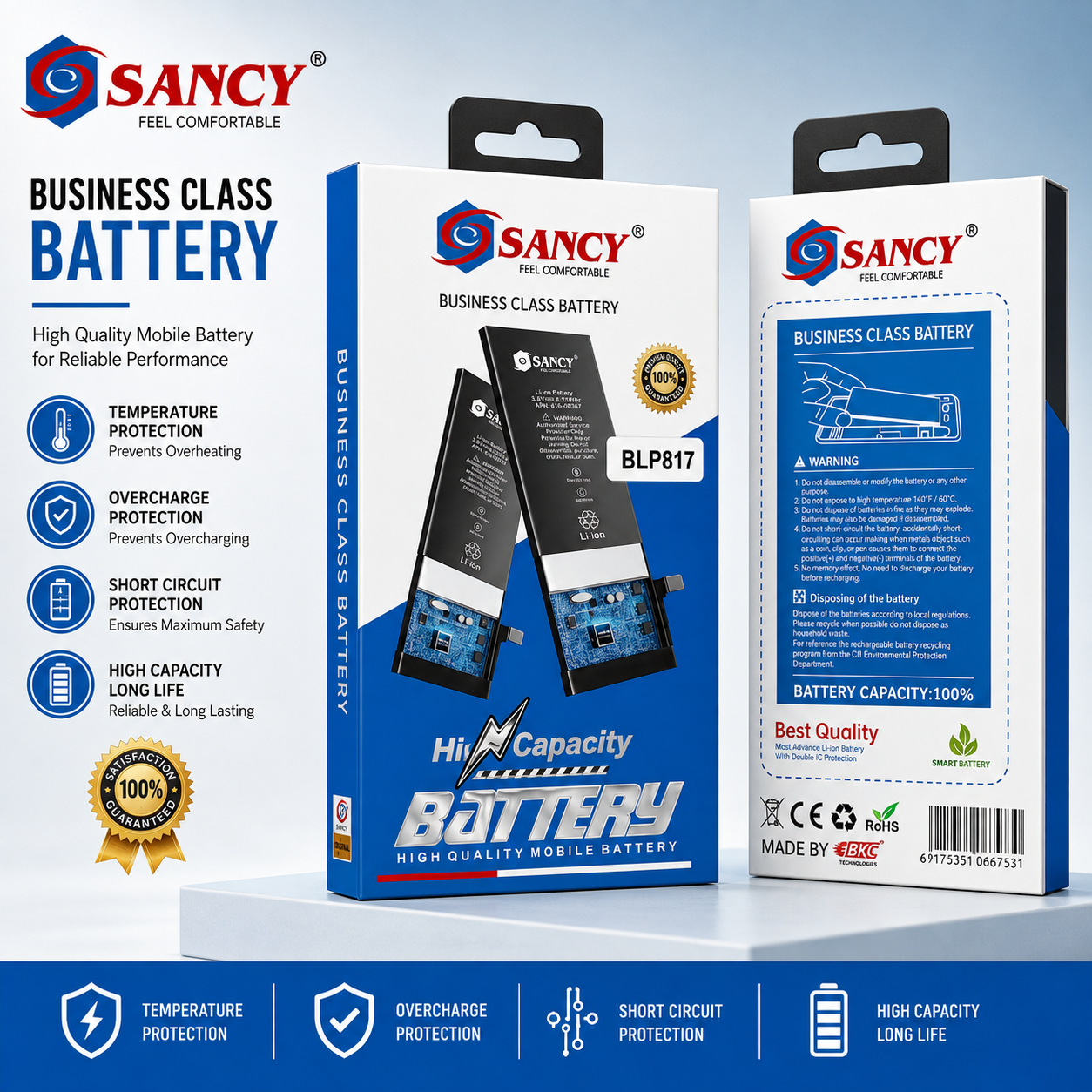 Sancy BLP817 Battery – OPPO A15, A15s & A16K Compatible