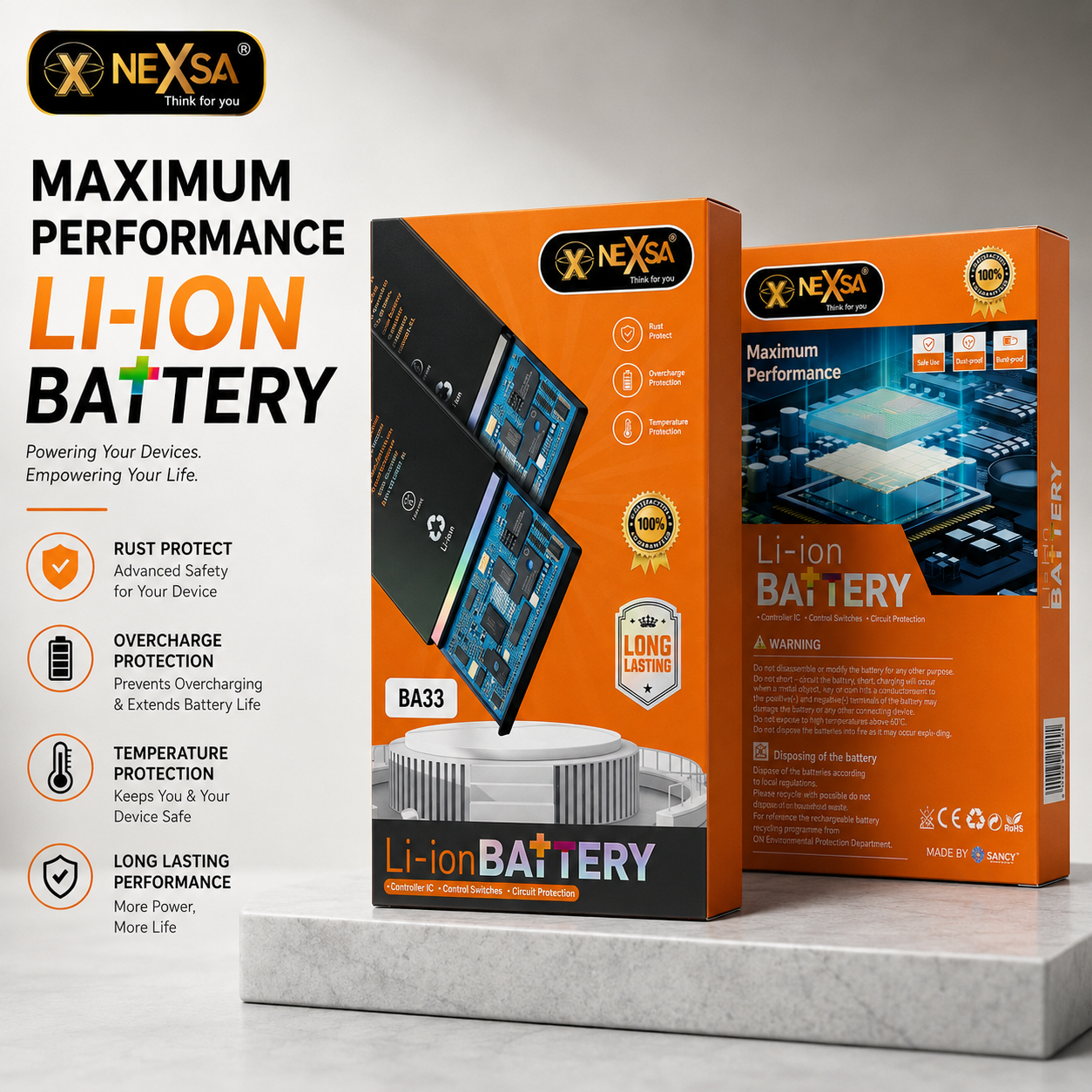 Vivo BA33 5000mAh Li-Ion Battery – Multi-Model Replacement Battery