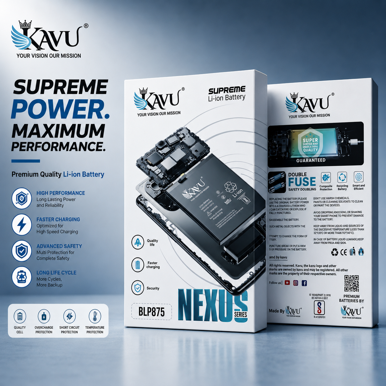 KAVU BLP875 NEXUS SERIES LI-ION BATTERY